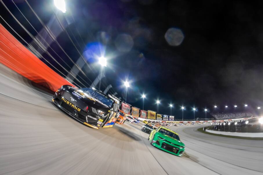 Team Penske's Brad Keselowski (2) started on the front row, but finished fifth. Team Penske's Brad Keselowski (2) started on the front row, but finished fifth.